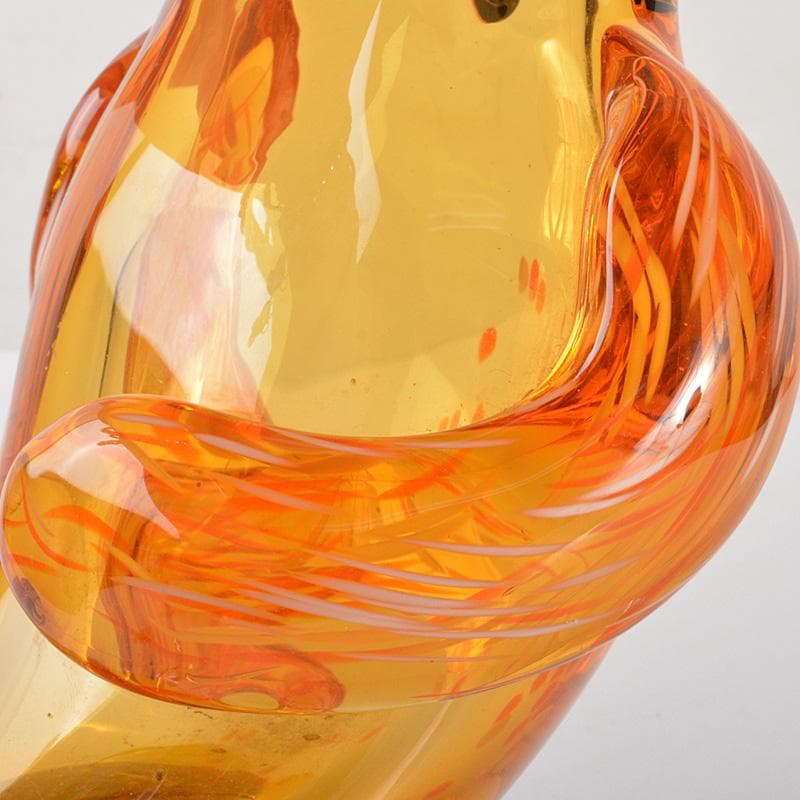 Multi Glass　マルティグラス　梟　花瓶　花入　N　6476