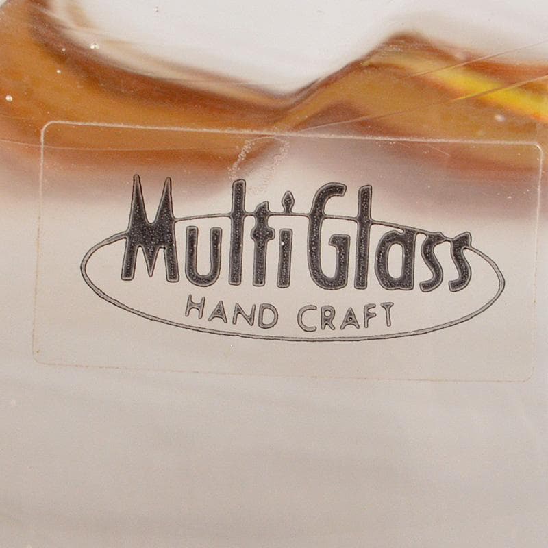 Multi Glass　マルティグラス　梟　花瓶　花入　N　6476