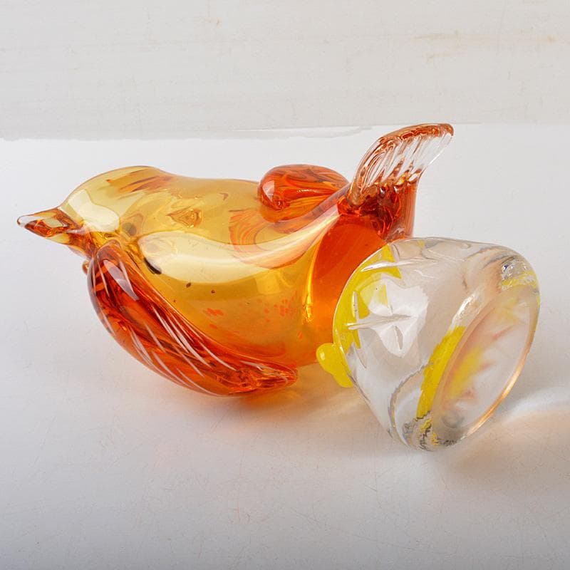 Multi Glass　マルティグラス　梟　花瓶　花入　N　6476