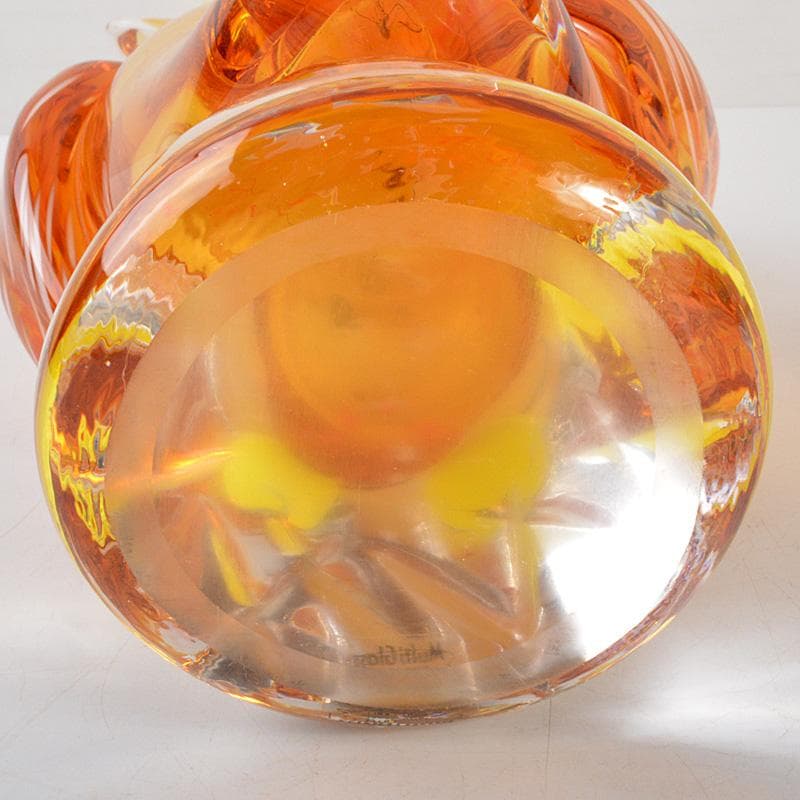 Multi Glass　マルティグラス　梟　花瓶　花入　N　6476