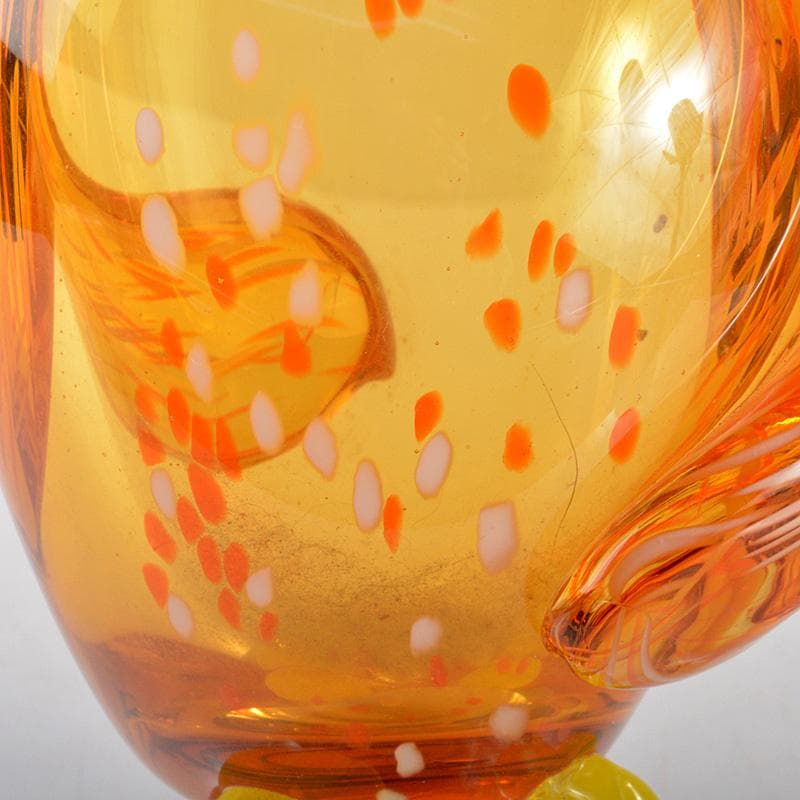 Multi Glass　マルティグラス　梟　花瓶　花入　N　6476