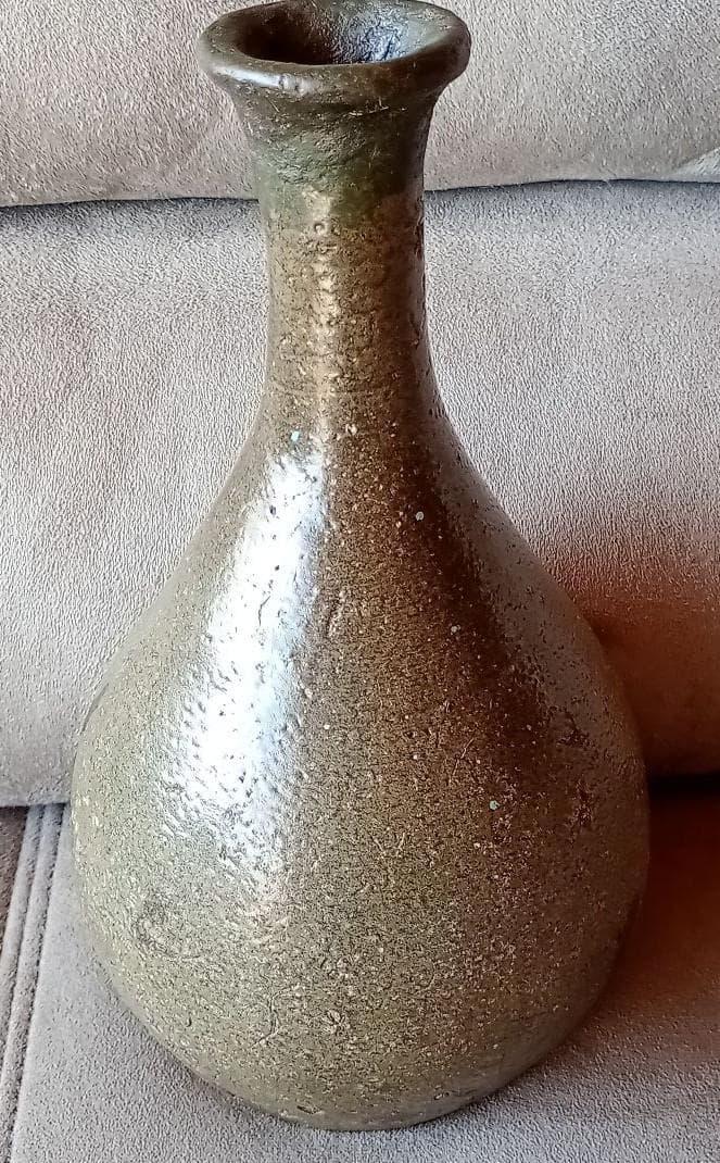 琉球荒焼徳利　花瓶　古美術　置物飾り
