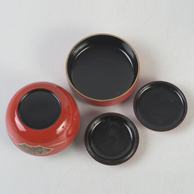 茶道具　利休茶箱　京焼　加藤昌山作　茶碗　棗　香合など　15点一式　V　9969
