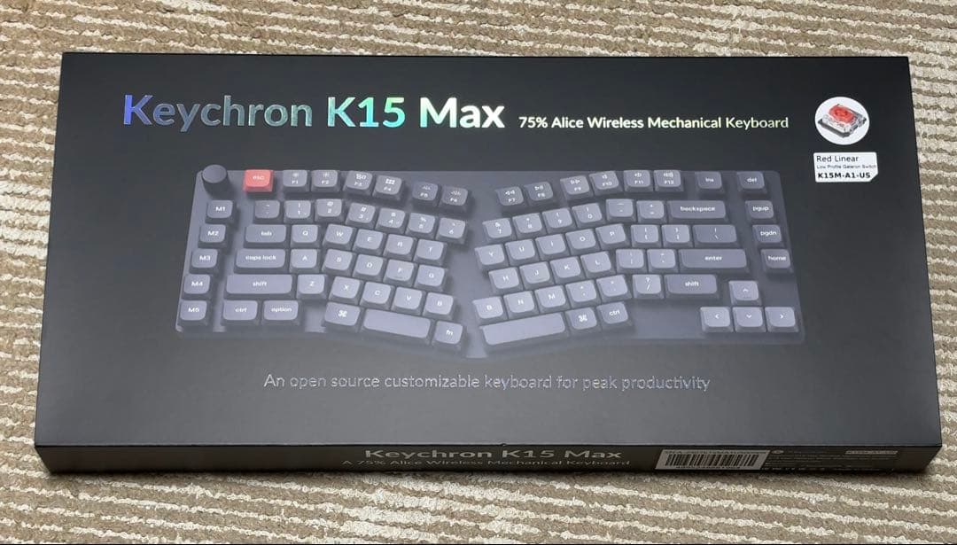 Keychron K15 Max Alice配列USキーボード