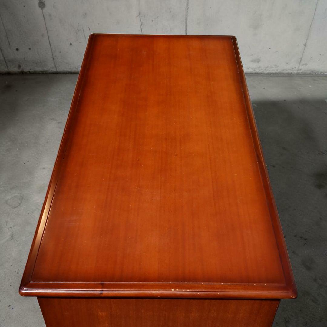 高級 東海家具 KENT ケント 両袖デスク 120cm マホガニー