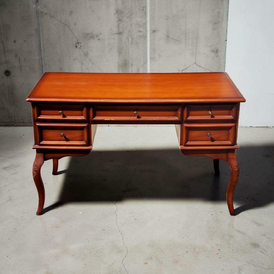 高級 東海家具 KENT ケント 両袖デスク 120cm マホガニー