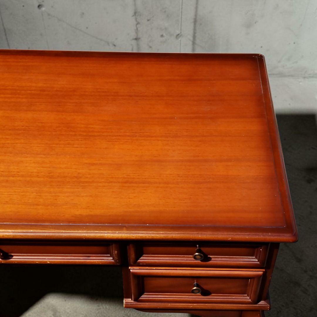 高級 東海家具 KENT ケント 両袖デスク 120cm マホガニー