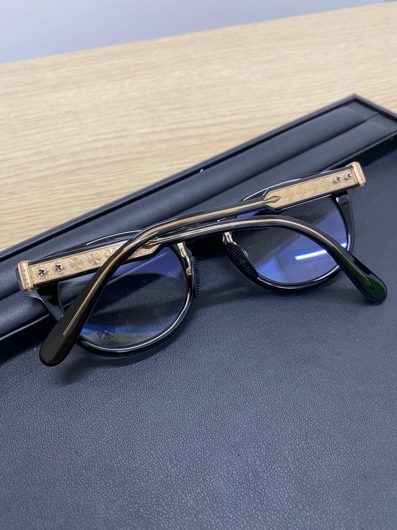 【新品】CHROME HEARTS クロムハーツメガネ ゴールド