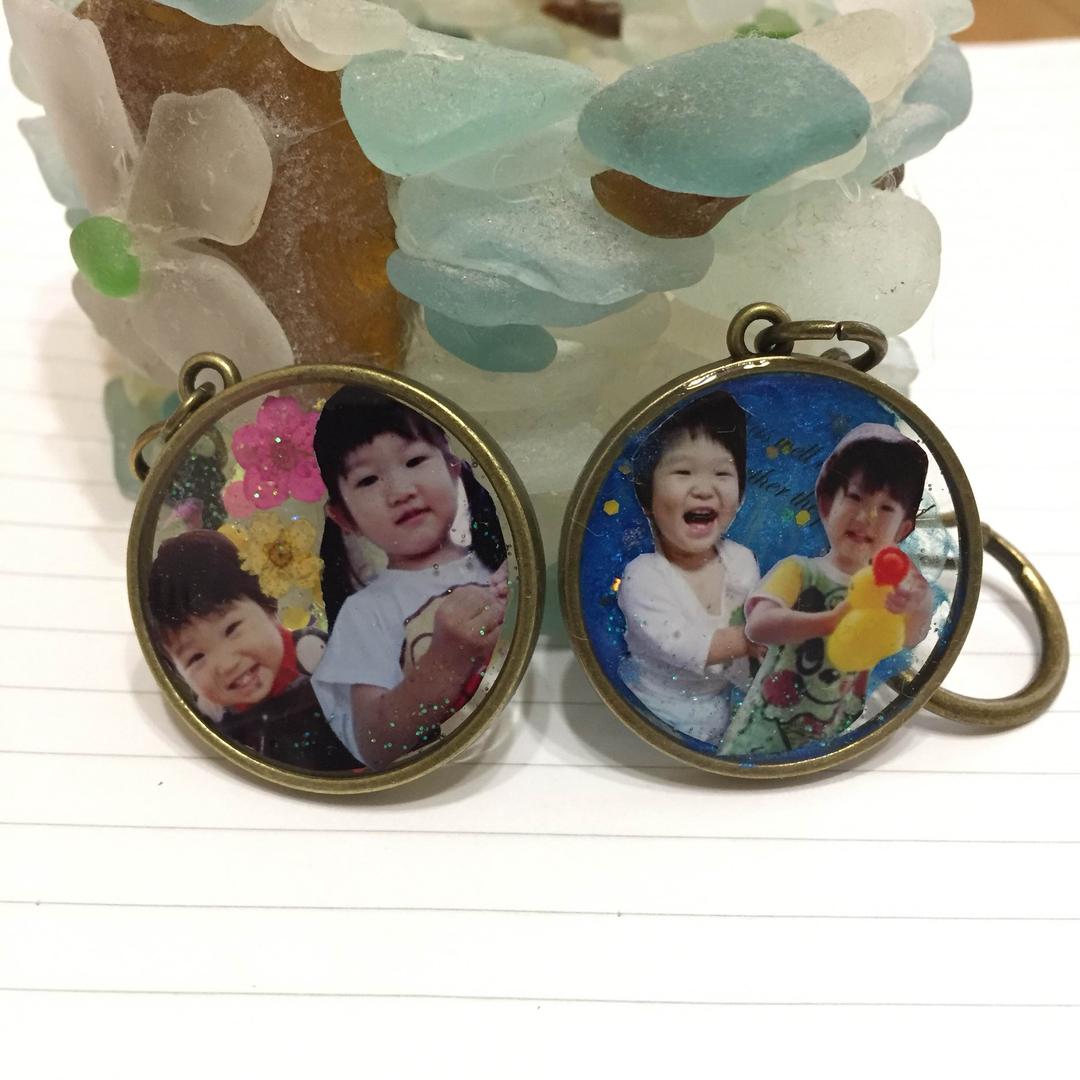 M&R様ご確認用ページ レジンで写真チャーム オーダー品