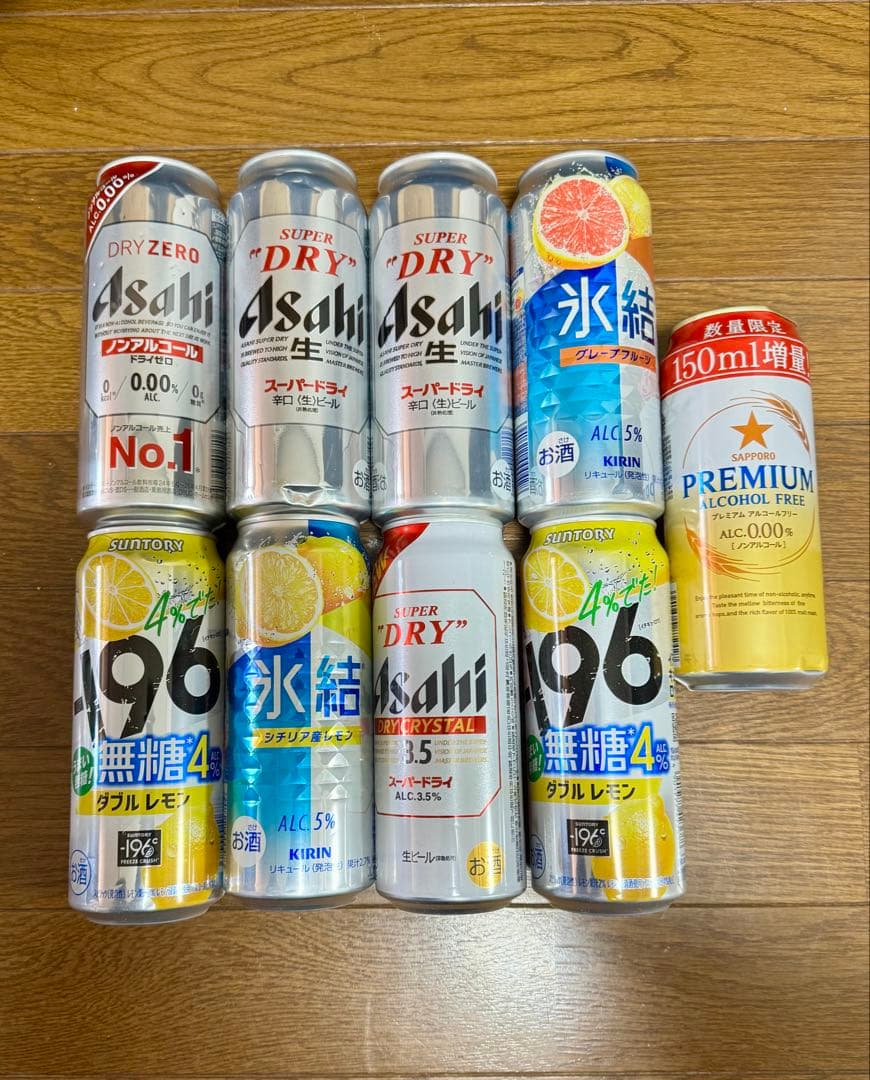 酒類まとめ売り 75本｜ビール・チューハイ・ハイボール｜送料(¥1800)込み