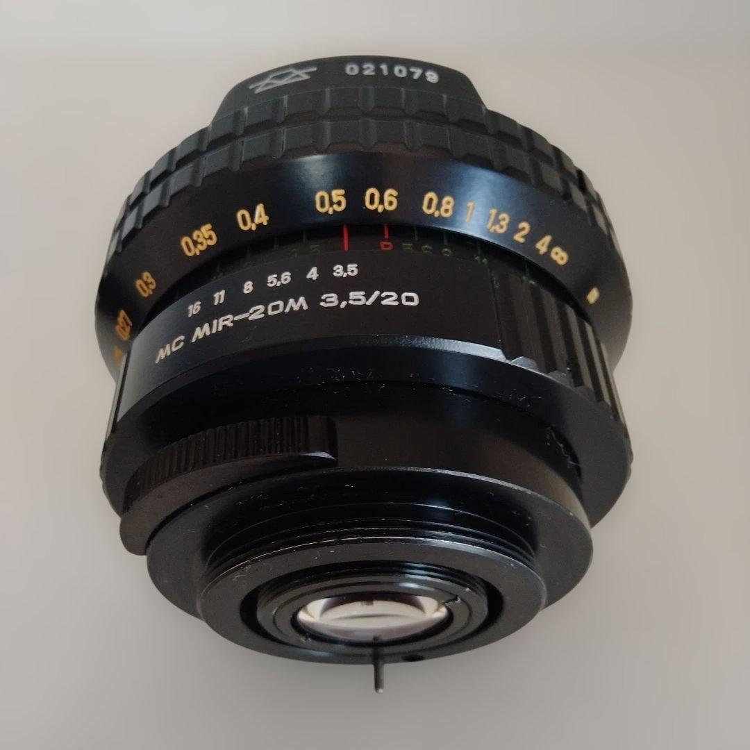 ZENIT MC MIR-20M F3.5 20mm M42 フィルター3種付き