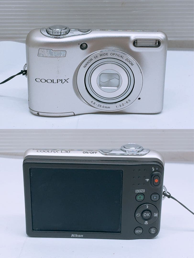 Nikon ニコン COOLPIX L30 デジカメ コンパクト シルバー色