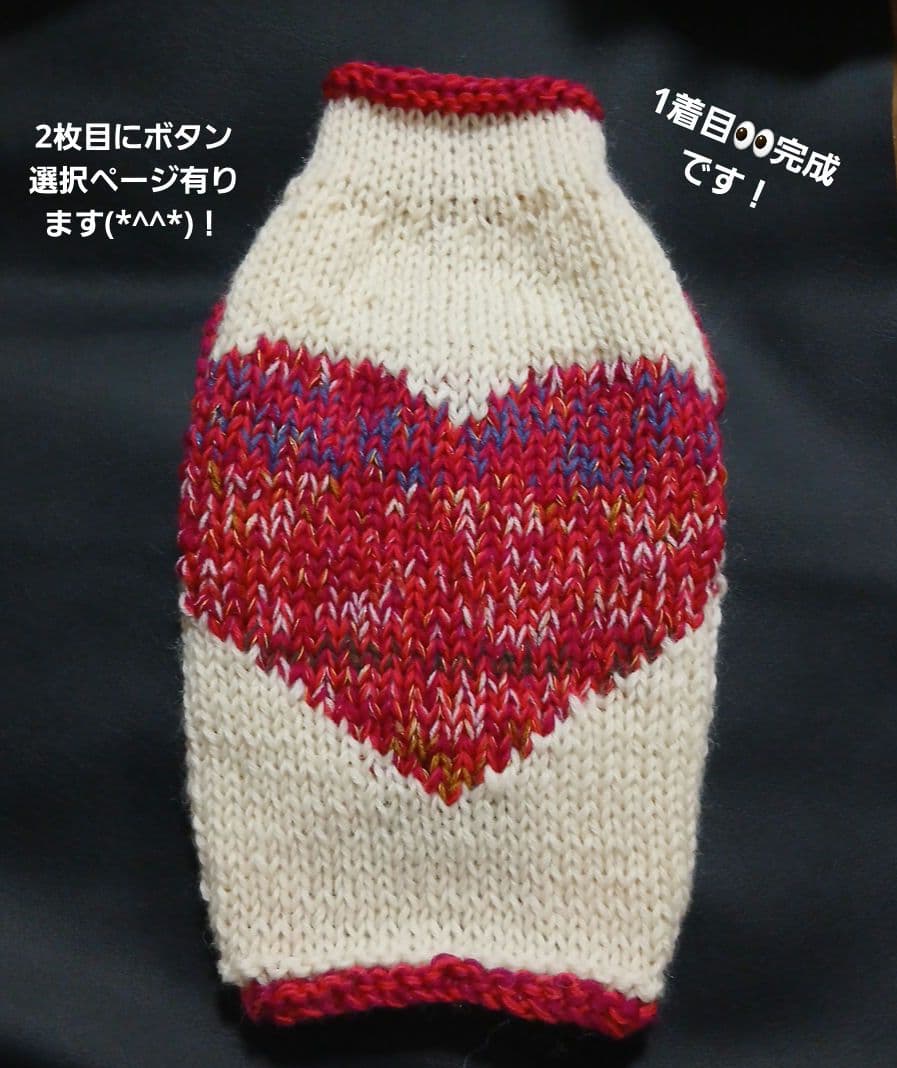 【よっちんさん専用】犬服 犬用 手編み 「ビック❤カウチン」