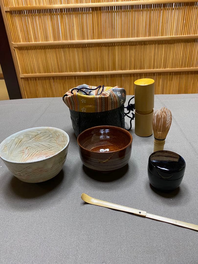茶道具/御幸籠セット 巾着籠 薩摩間道