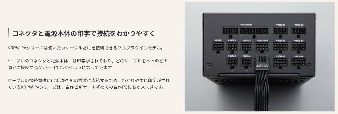 玄人志向 電源ユニット 1200W ATX 80 PLUS プラチナ