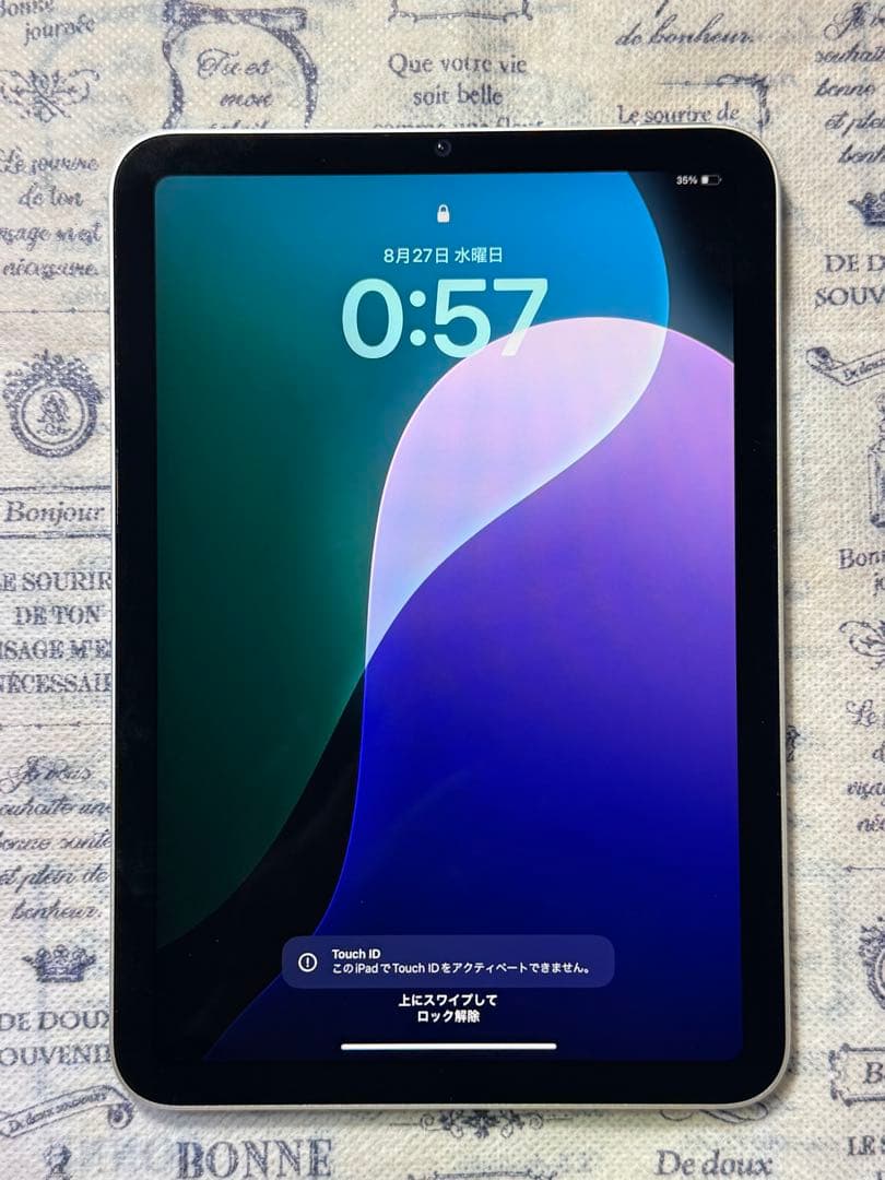 【Touch ID動作不良】iPad mini 6／Wi-Fiモデル 64GB