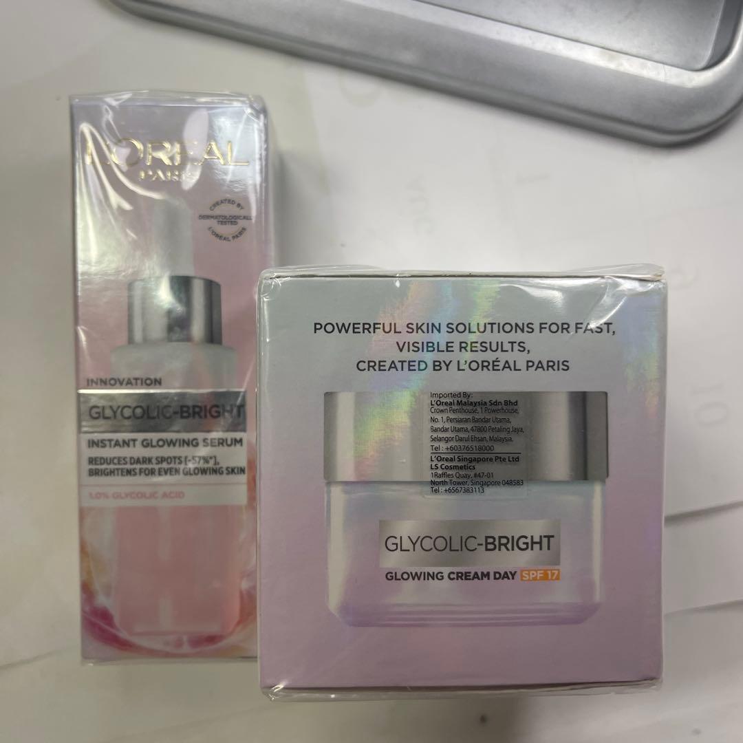 ロレアル　 美容液とSPF 17日中用クリーム　2点セット