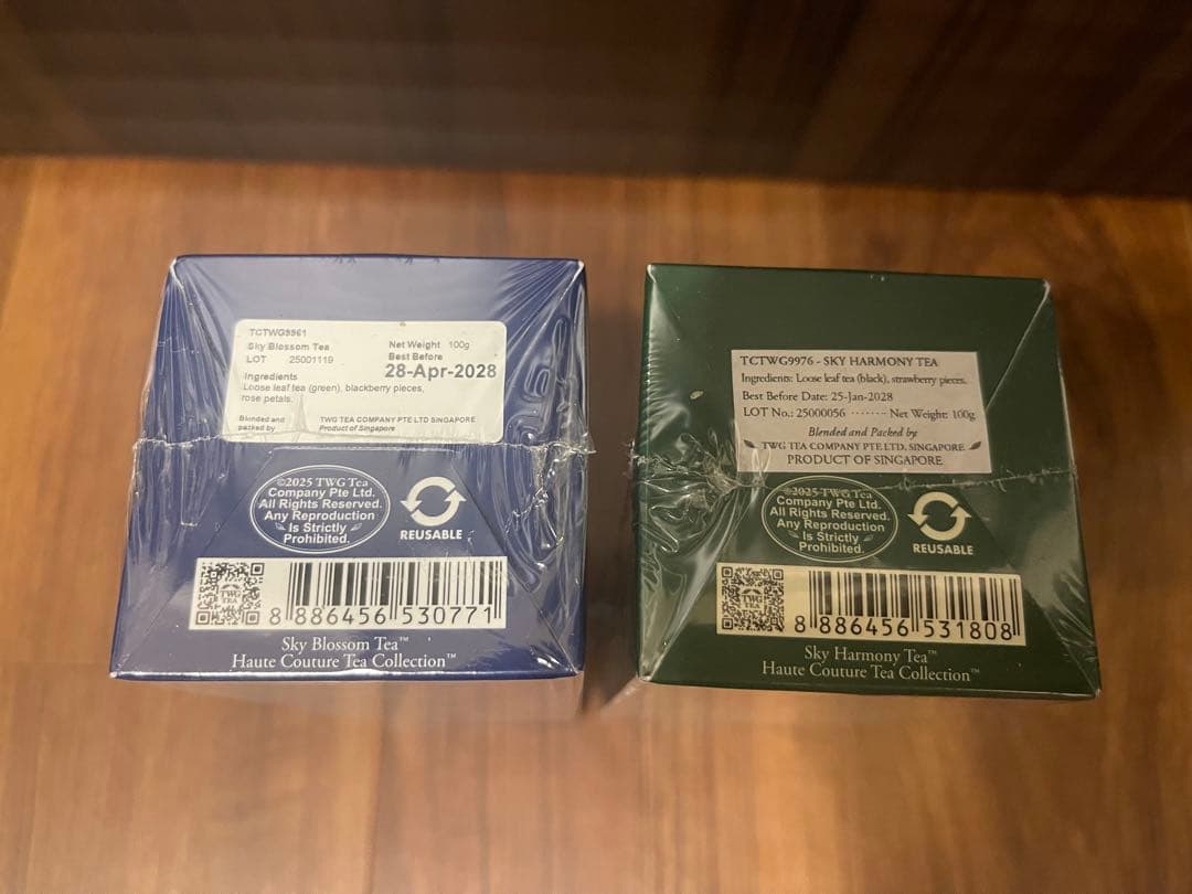 茶 TWG SKY BLOSSOM TEA & HARMONY TEA 100g