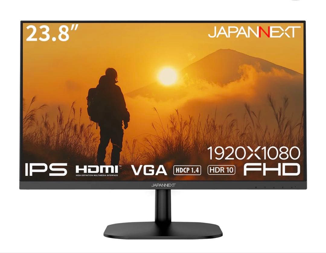 【新品未使用】JAPANNEXT 23.8型 フルHD HDR10 75Hz
