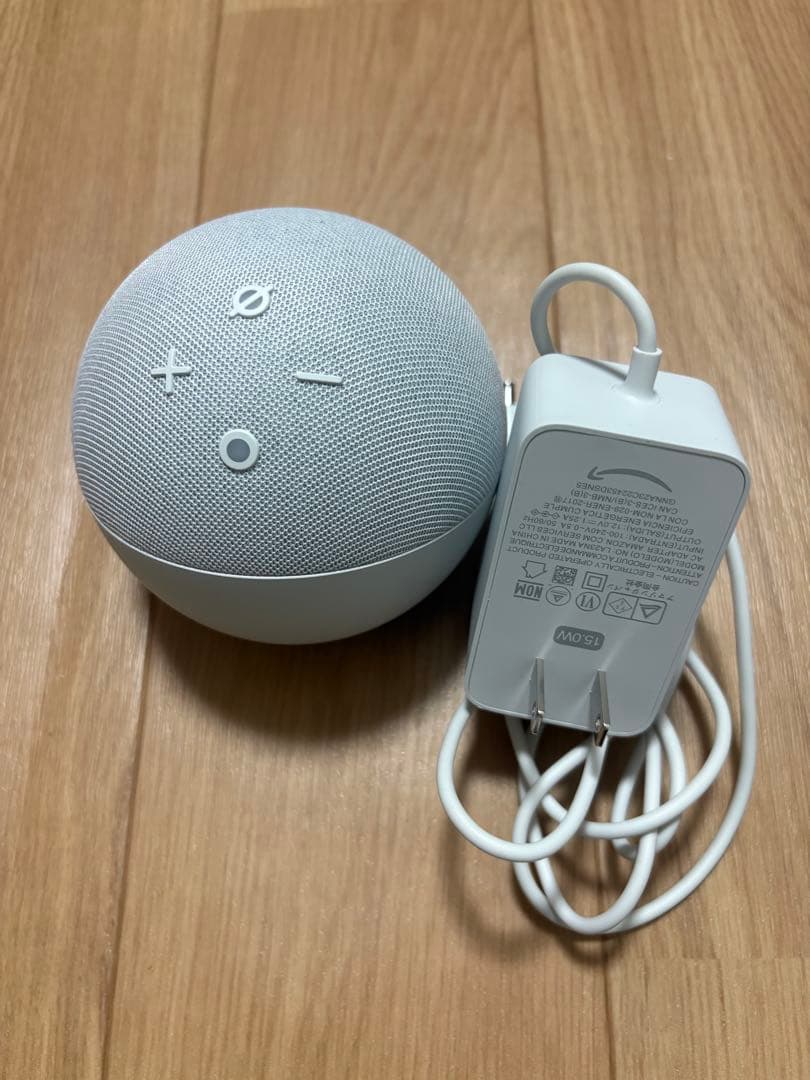 ホワイト スマートスピーカー 本体 充電器付き