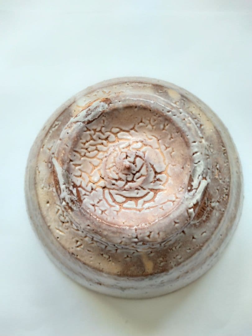 萩焼　椿秀窯　大賀和幸　大井戸　カイラギ　　抹茶碗　共箱　茶道具　萩茶碗　梅花皮
