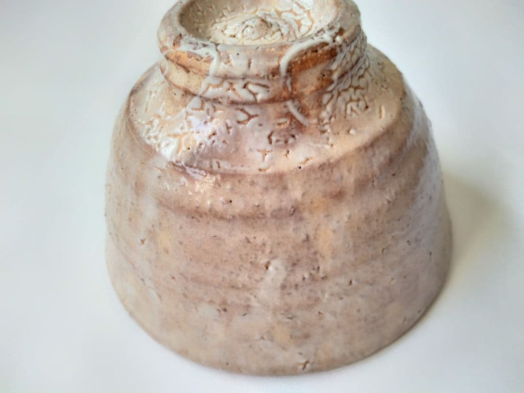 萩焼　椿秀窯　大賀和幸　大井戸　カイラギ　　抹茶碗　共箱　茶道具　萩茶碗　梅花皮