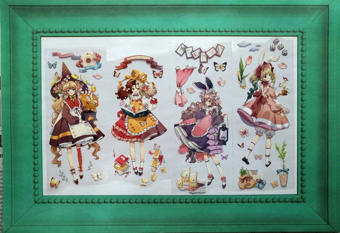 ✩再販✩J55＃眠于花梦(PET)苏格花园 切り売り海外人物マステ女の子