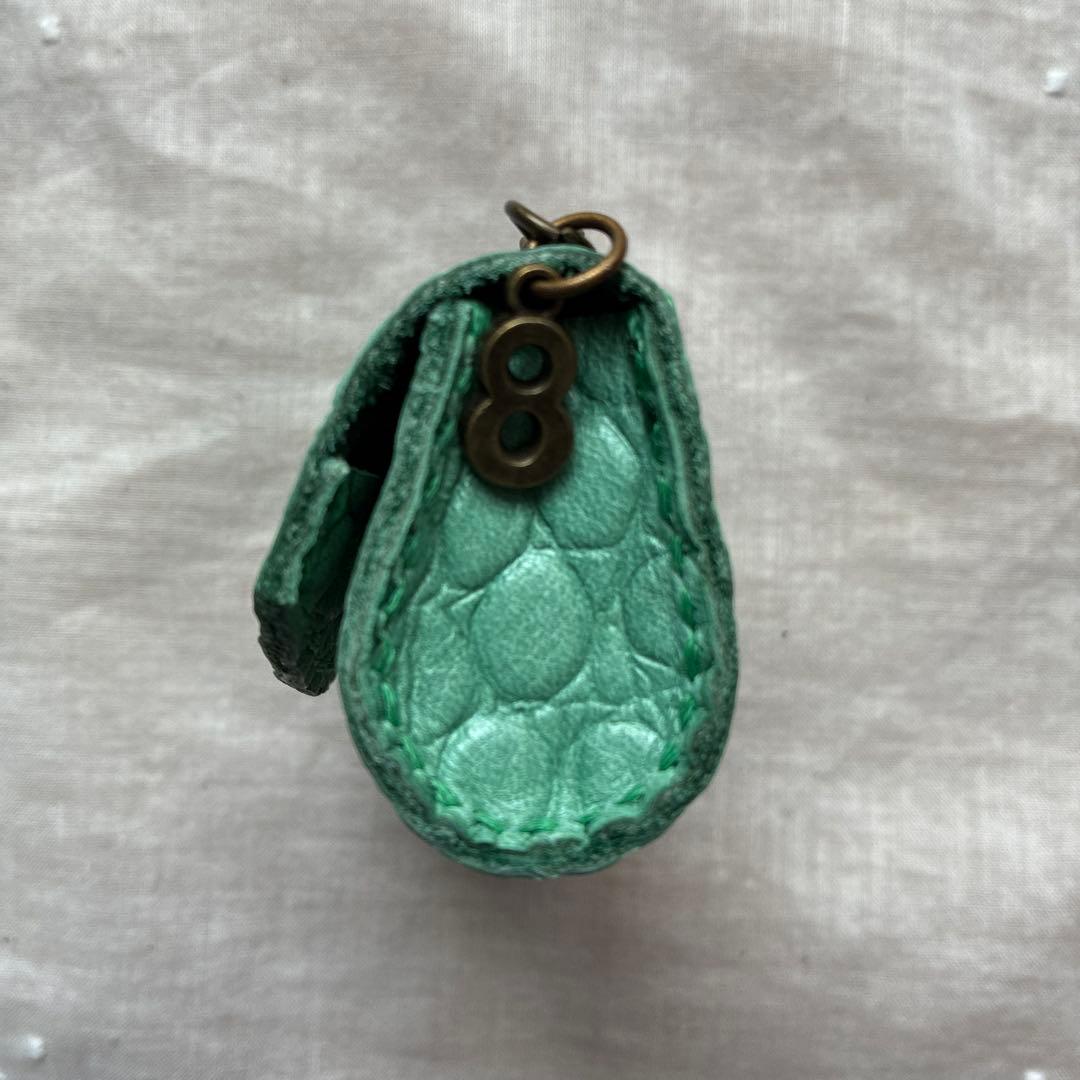 13a.【レザー】ミニミニポーチ　ハンドメイド