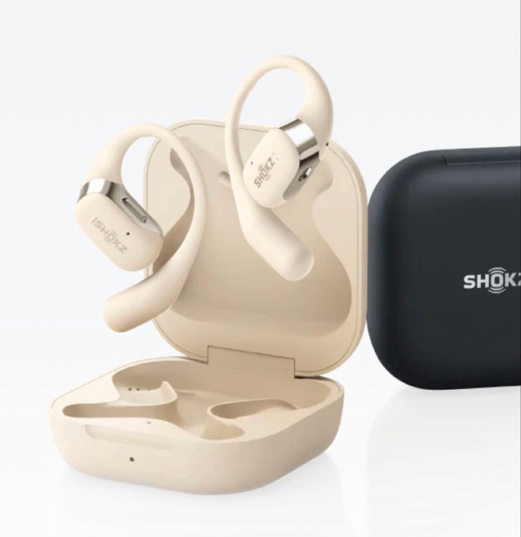SHOKZ OPENFIT ベージュ　オープンイヤー型ワイヤレスイヤホン