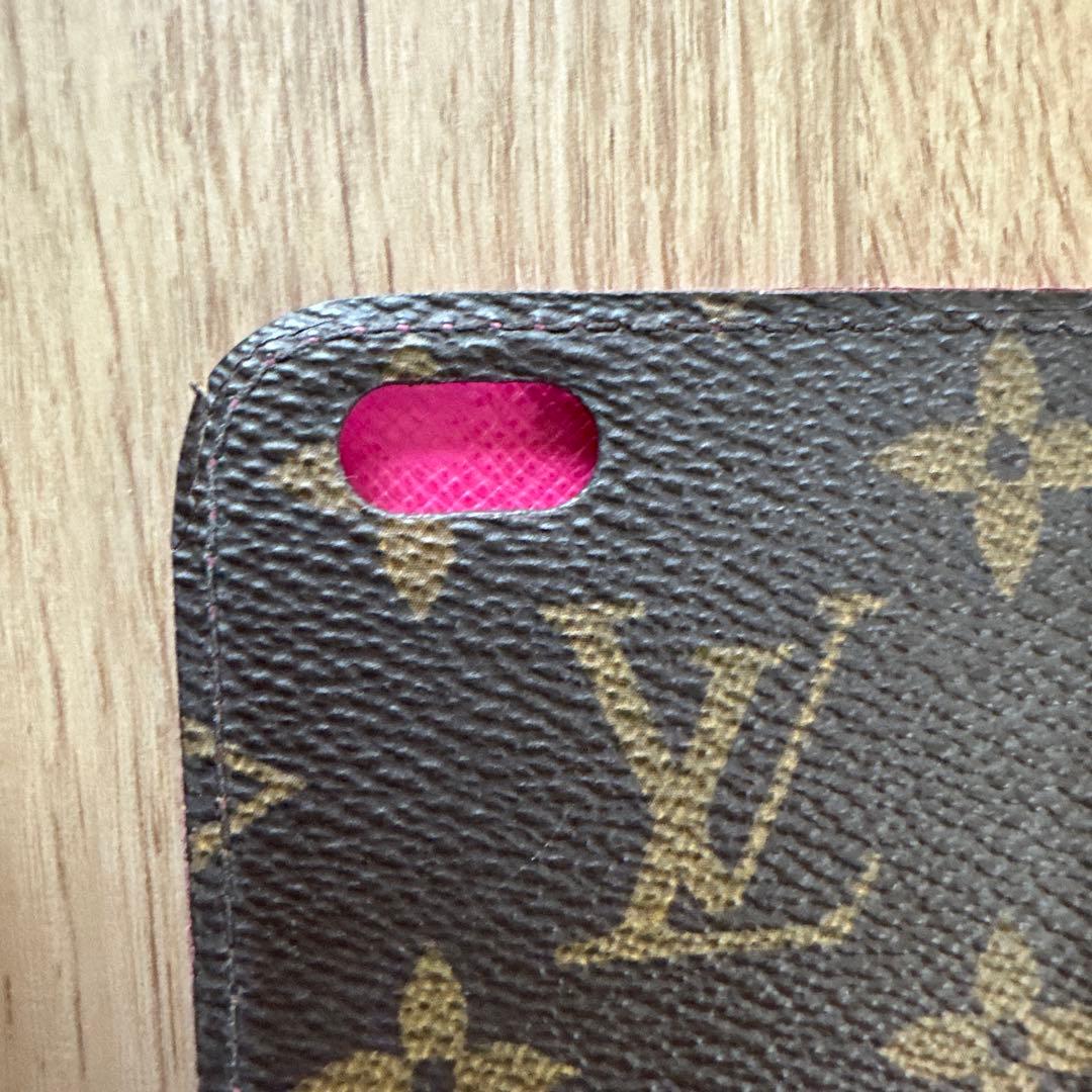 LOUIS VUITTON　モノグラム　フォリオ　スマホホルダー ピンク