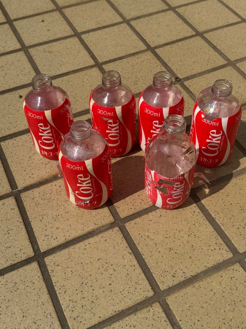 Coca-Cola ダルマ空き瓶300ml 10本セット。