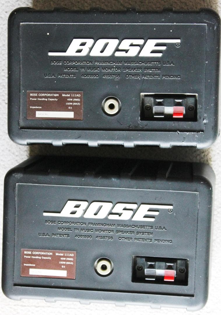 中古☆Bose ボーズ　111AD　2個　動作確認済☆グリル無