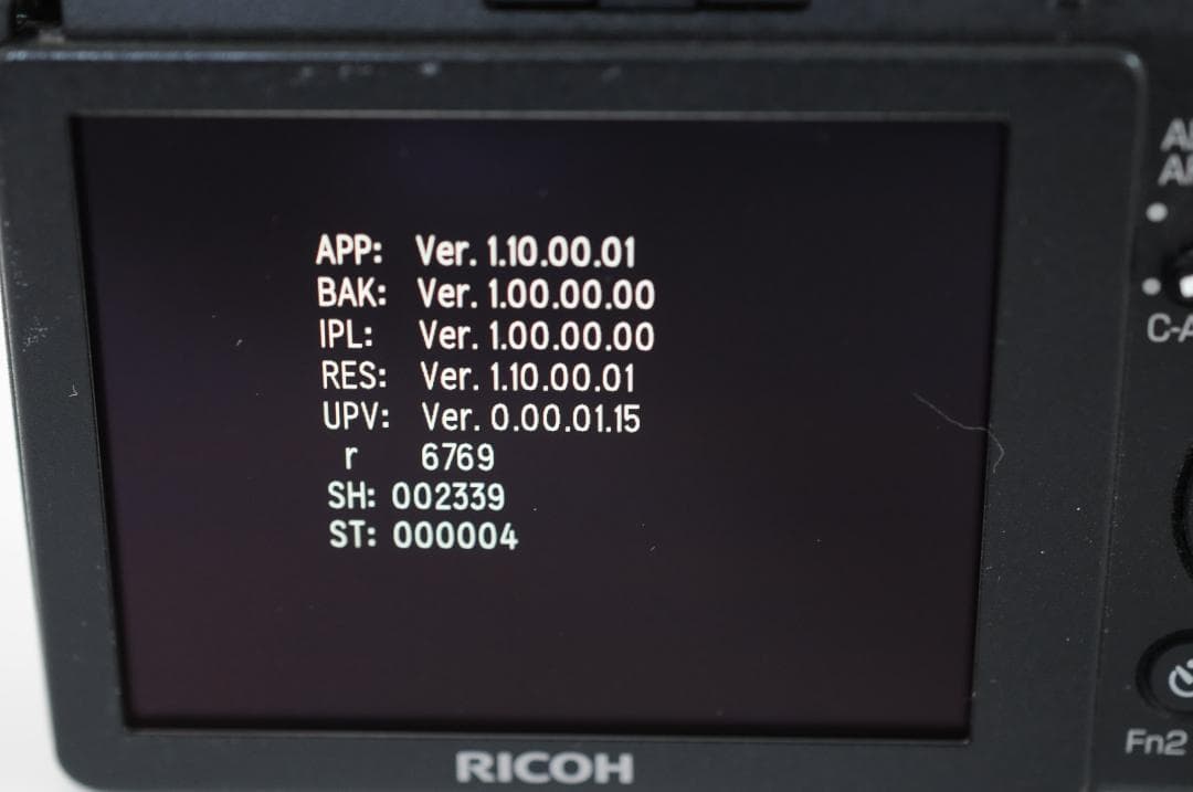 リコー Ricoh GR II 2 《シャッター回数 2,339回》