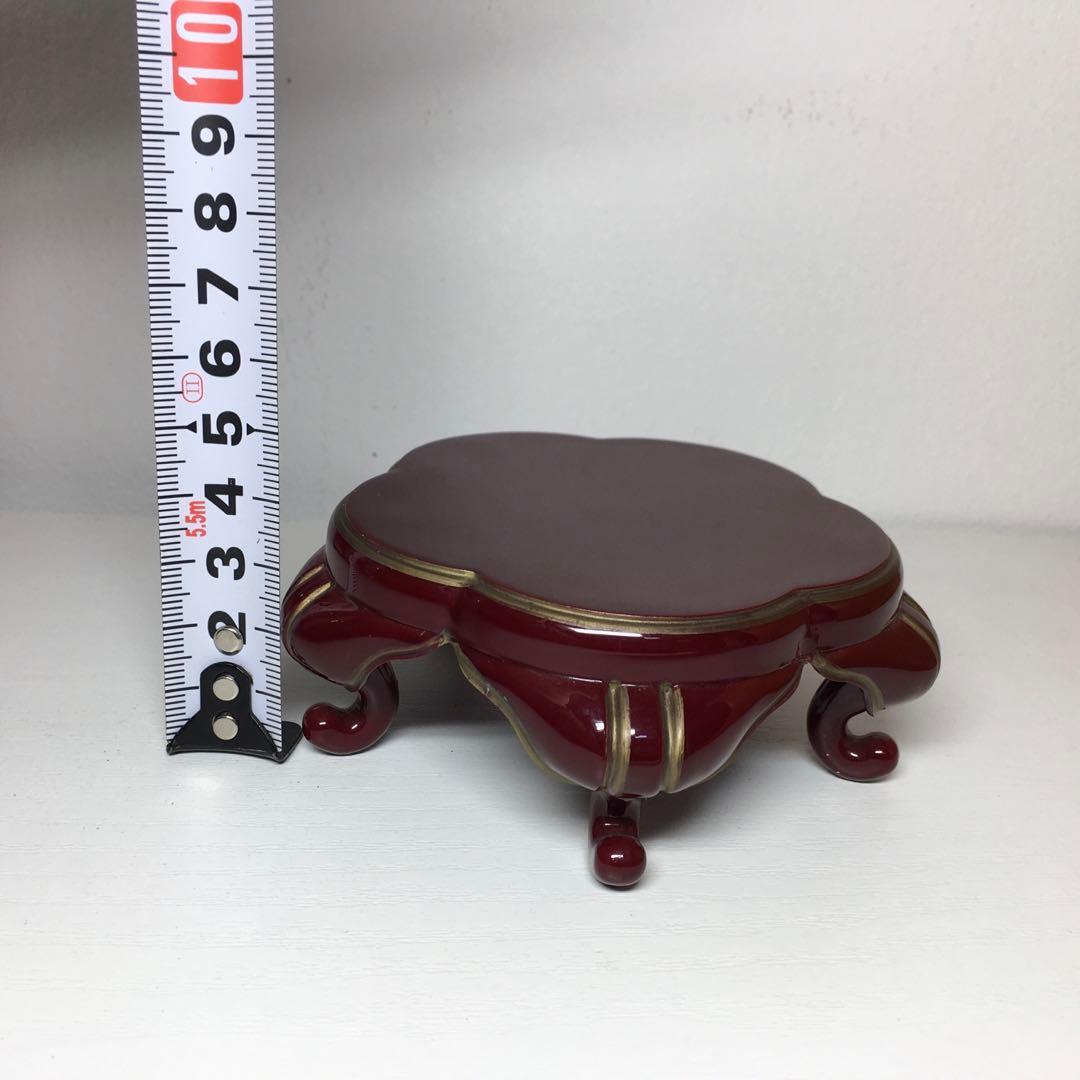 唐木 飾り皿 花台 中古品
