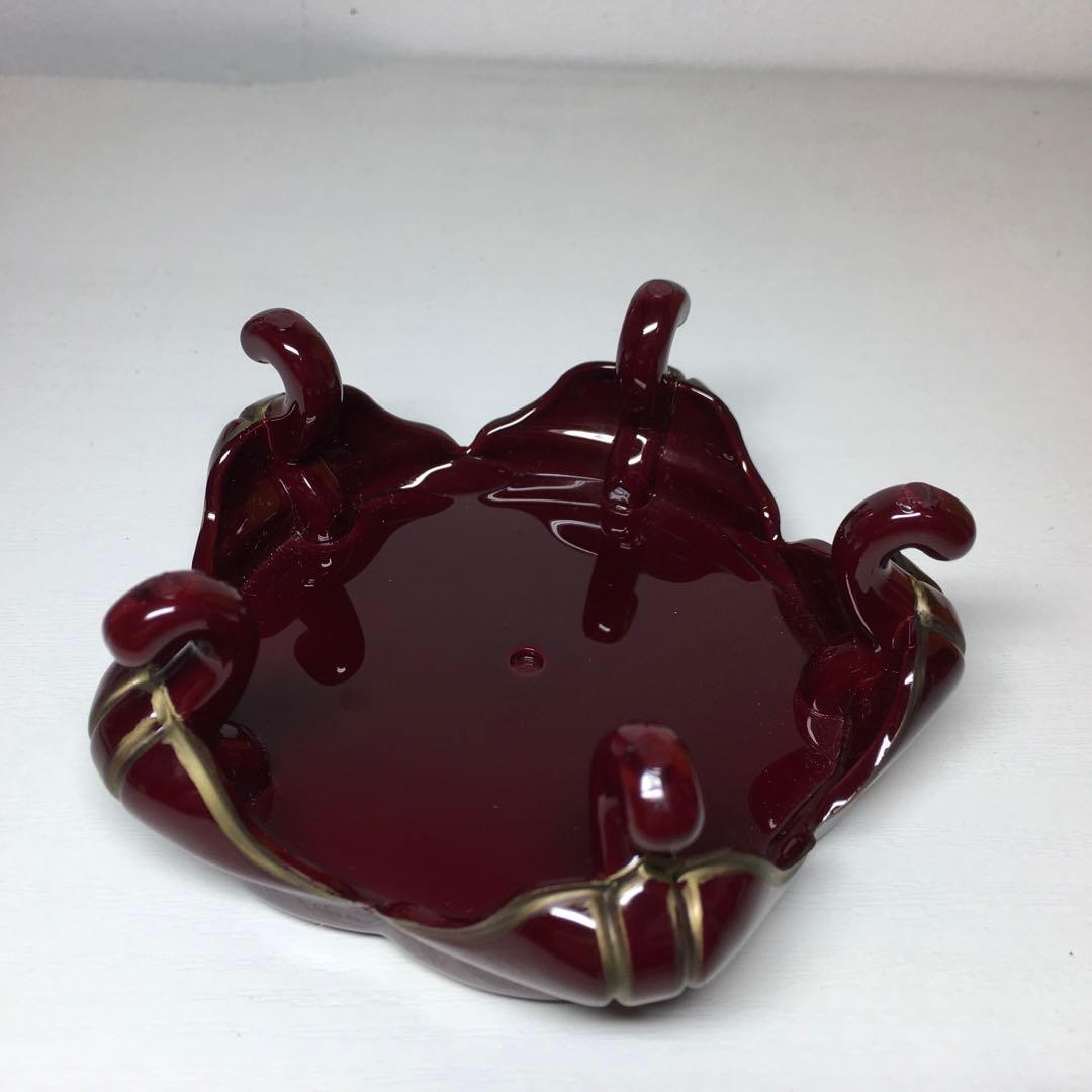 唐木 飾り皿 花台 中古品