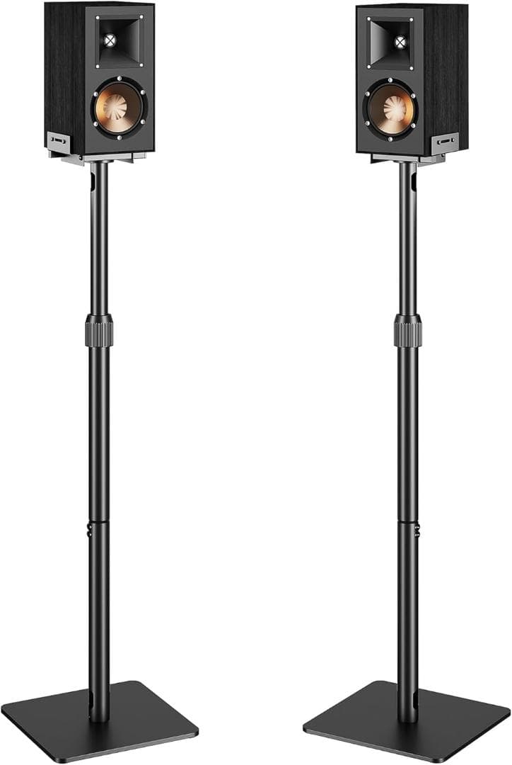 【新品・未使用】PEGZONE スピーカースタンド 角度調節可能 ブラック