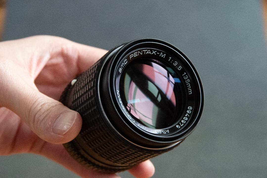 PENTAX MX + PENTAX-M 135mm f3.5 付き