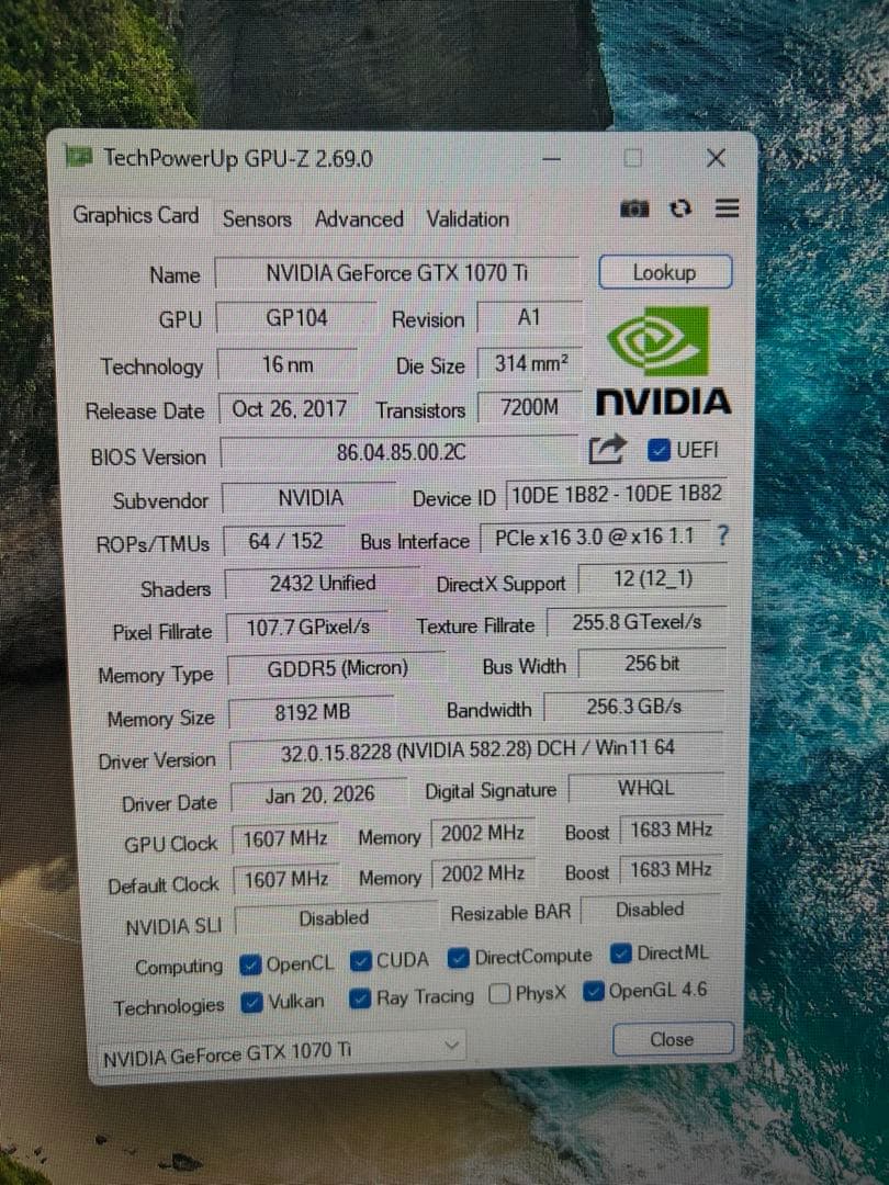 GTX1070ti 8GB ゲーミングPC 自作PC グラフィックボード　動画