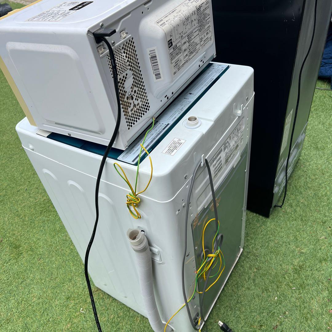 【横浜・川崎】家電3点セット　電子レンジ・冷蔵庫・洗濯機　簡易乾燥機能付き