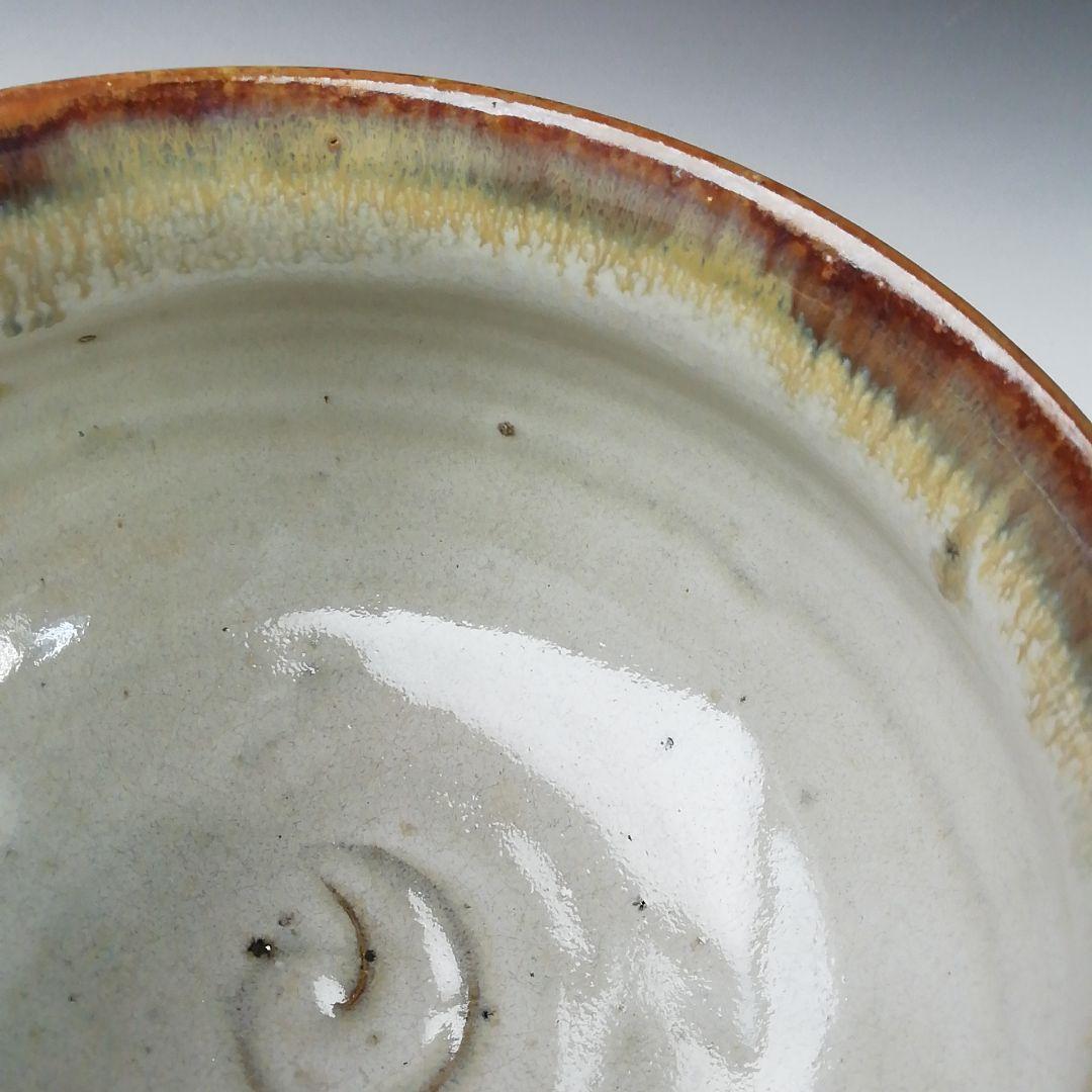 Ｔ３１６　茶碗　『灰釉塩笥　茶碗』『丹山窯　小峠葛芳 造』　共箱　抹茶碗　茶道具