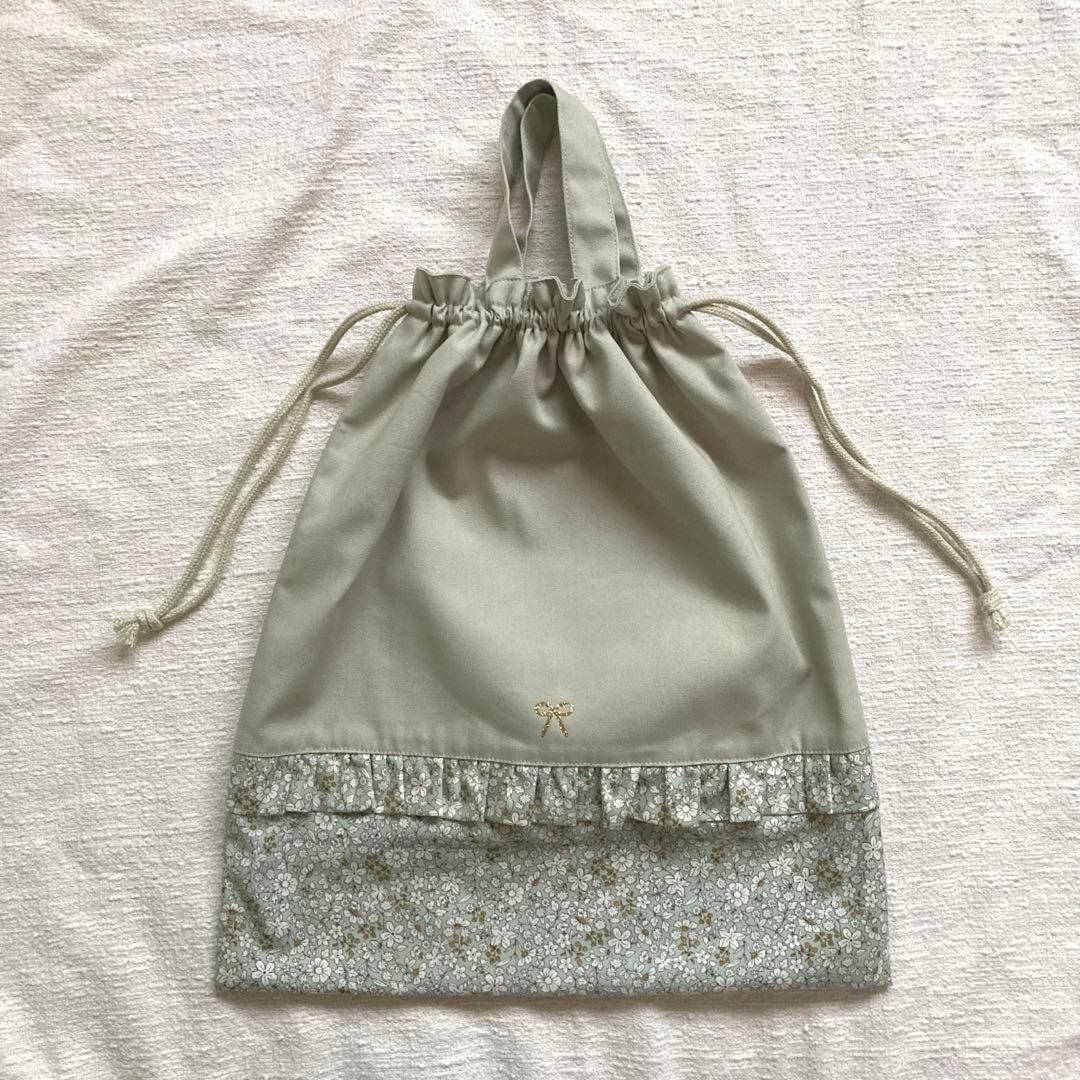 nicoco！レッスンバッグ+上履き袋+体操服袋セット　ピスタチオグリーン