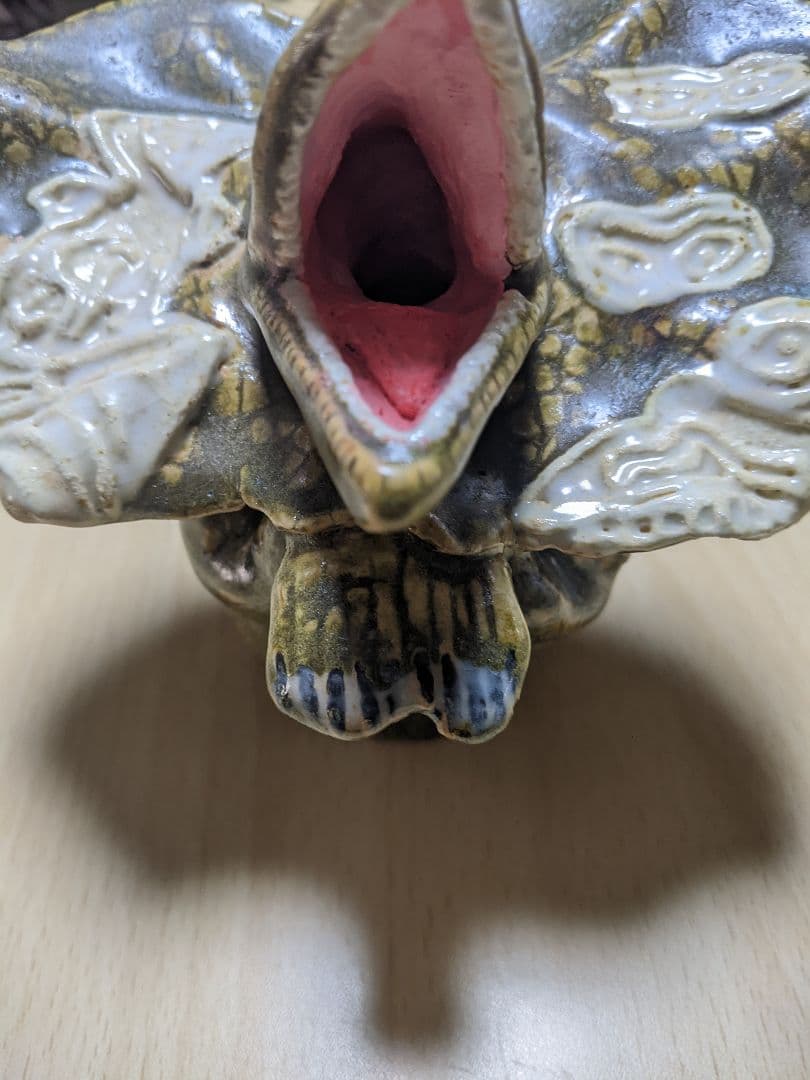 ★緊急値下げ★一点物★エリマキトカゲ 手作り陶芸品