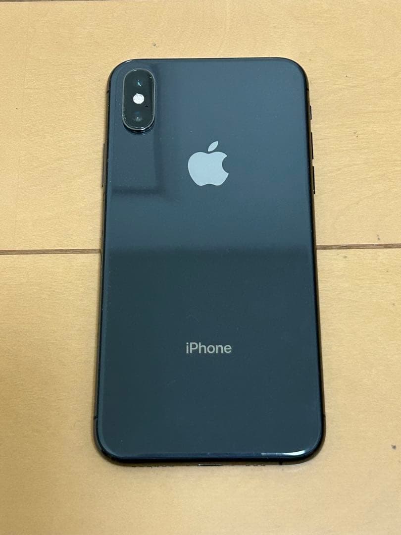 Apple iPhone X スペースグレー 画面にひびあり