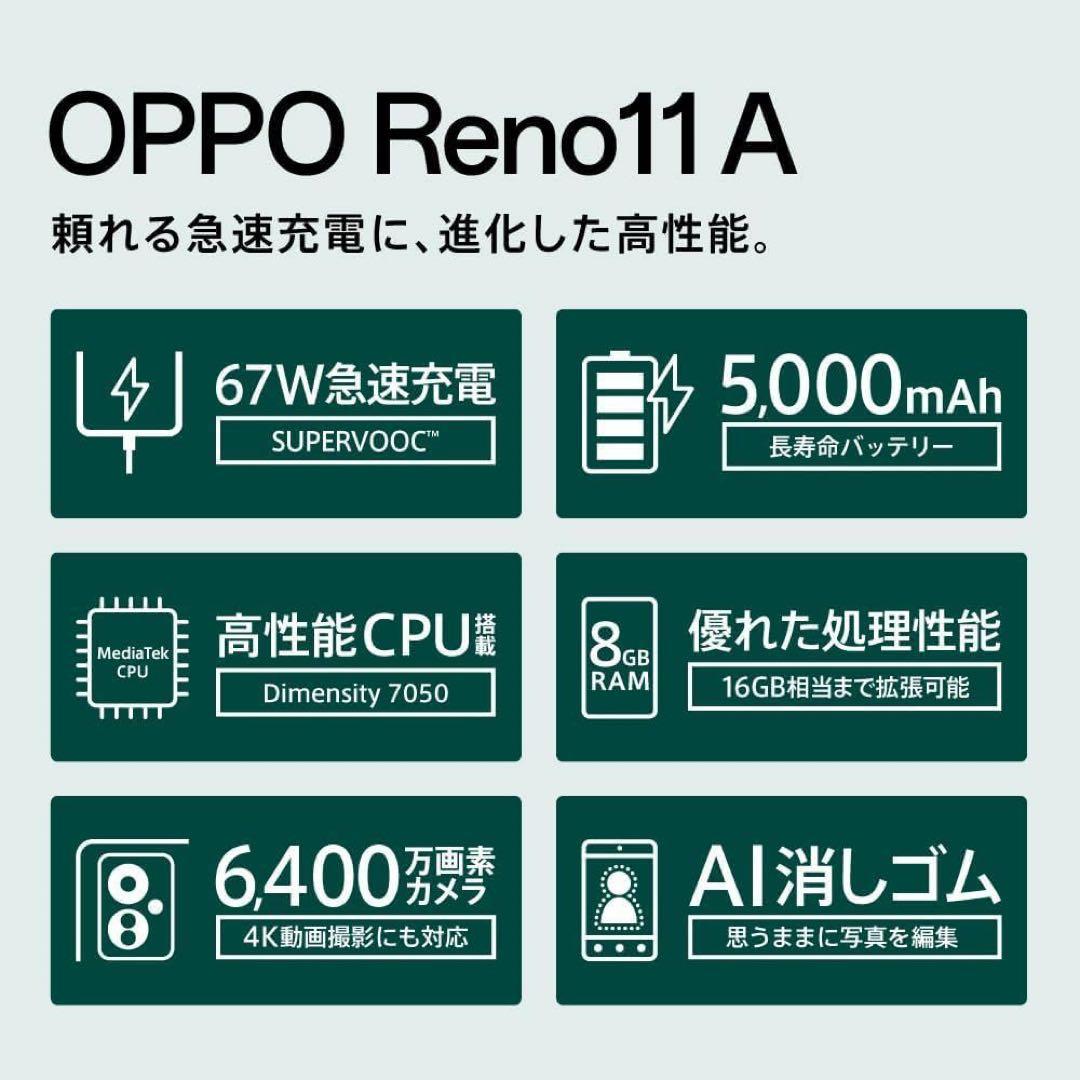 OPPO SIMフリー スマートフォン OPPO Reno11 A 5G スマホ
