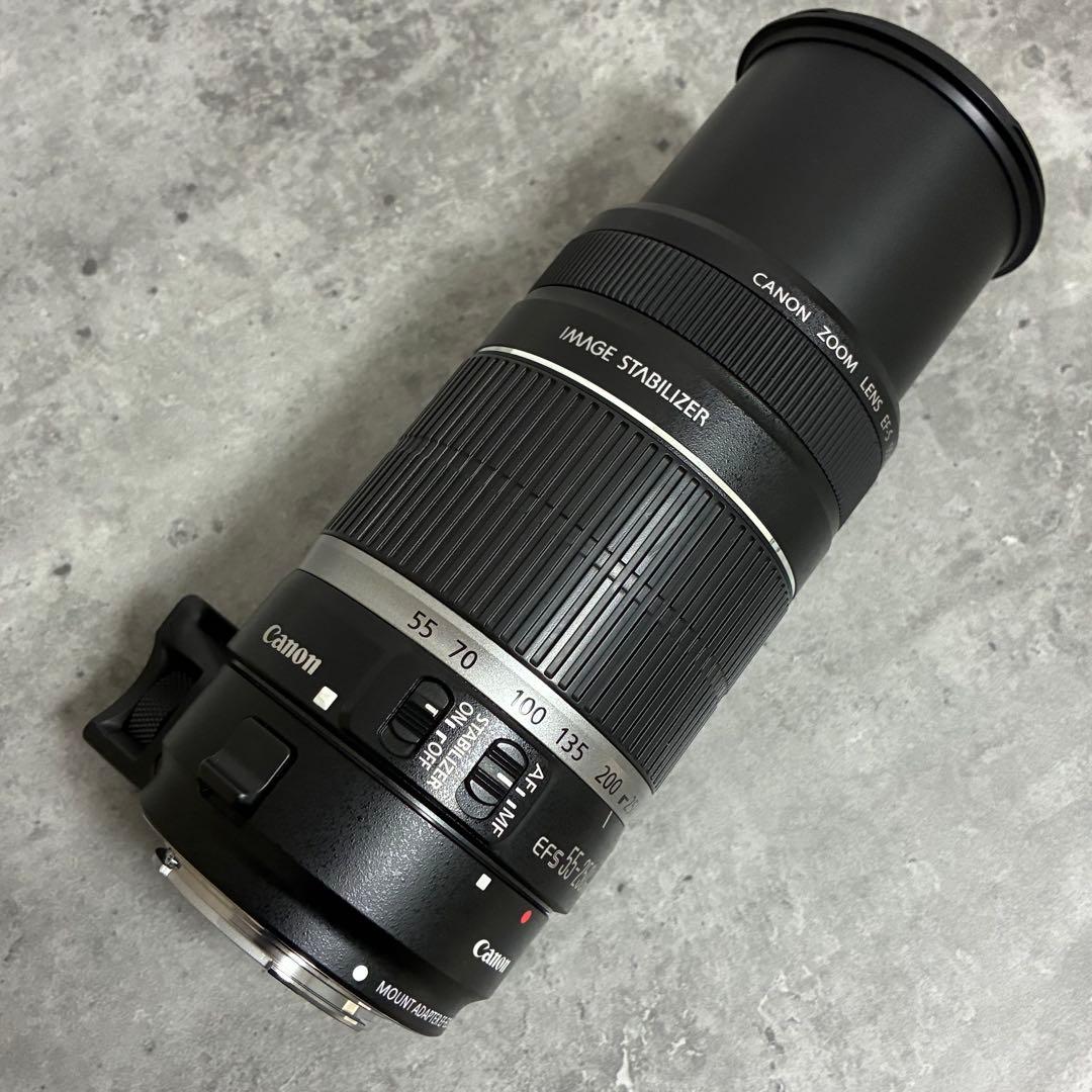 ⭐️美品⭐️Canon EFS 55 250 IS & EF-EOS M アダプター