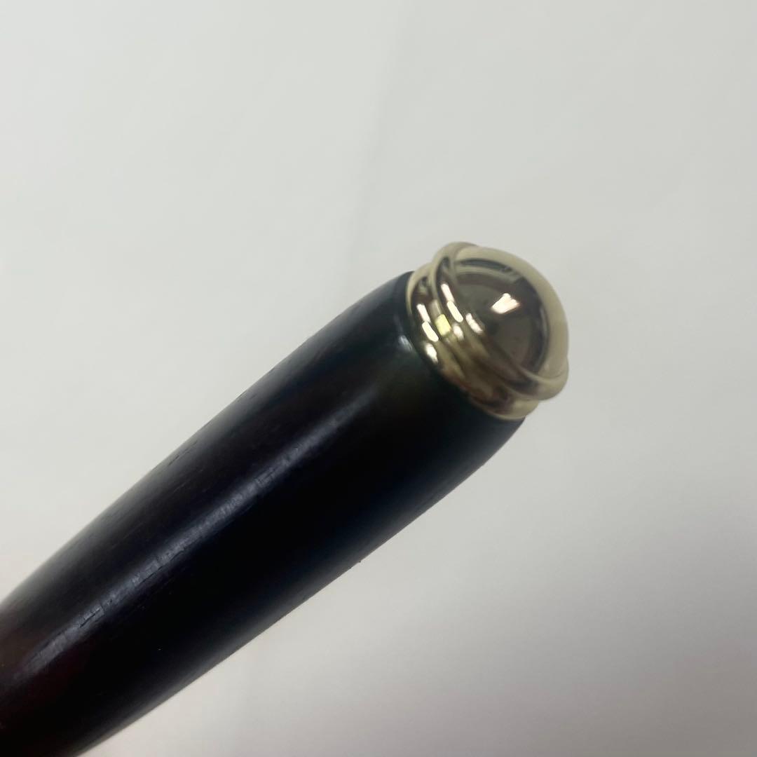 黒檀軸 ボールペン&ペーパーナイフセット　日本製手作り　(ケース付き未使用新品)