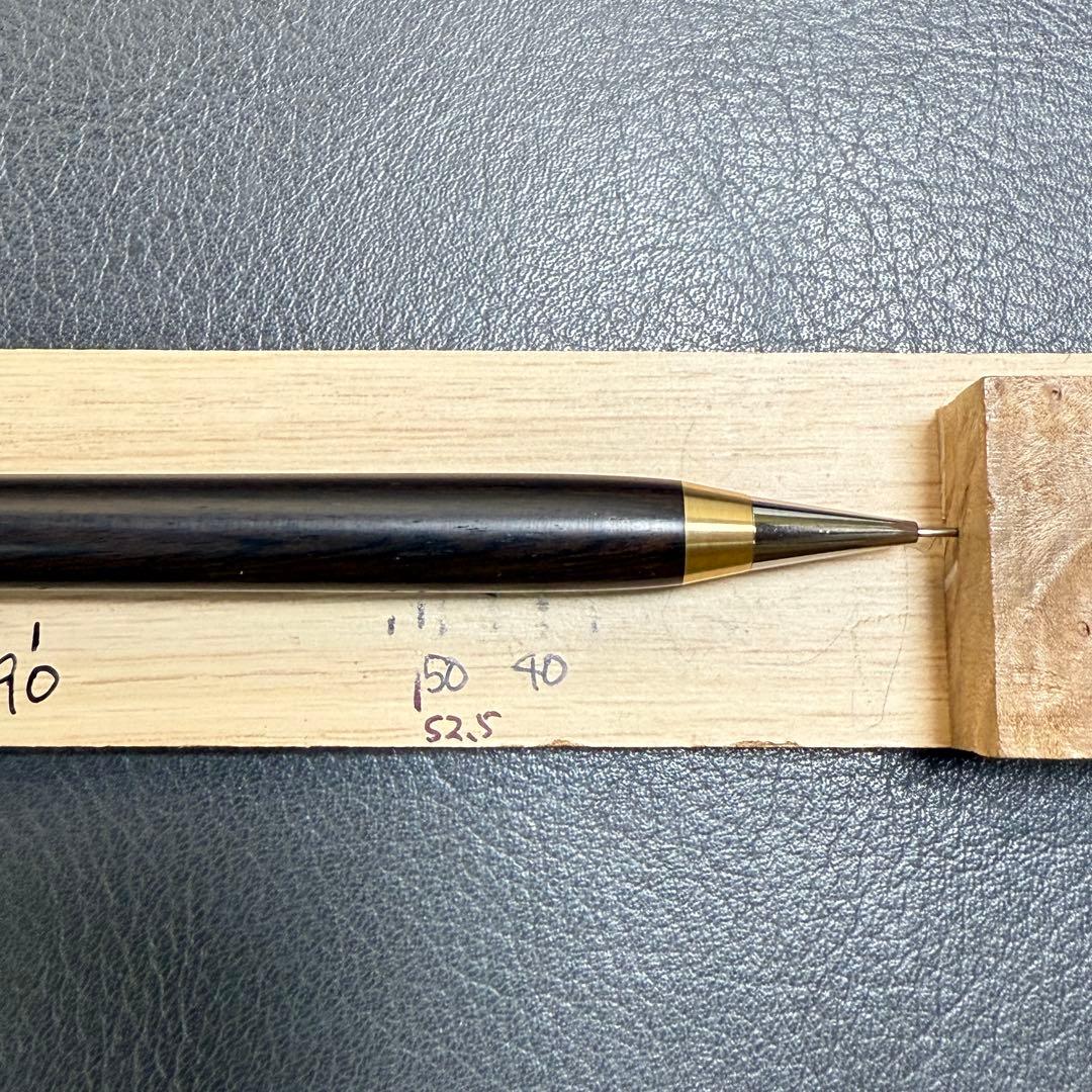153アフリカンブラックウッド　木製シャーペン　強低重心　真鍮