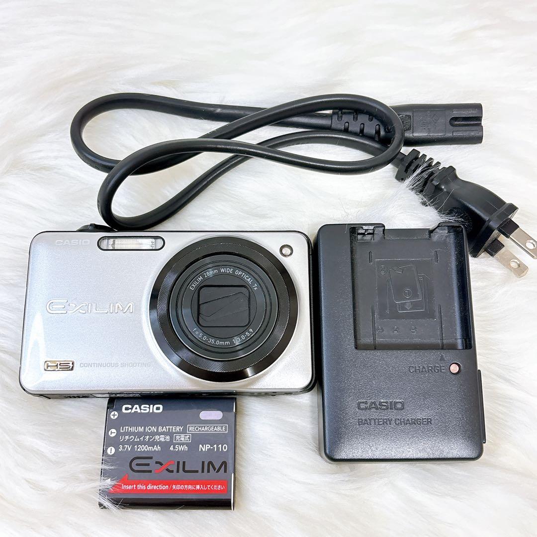 稼働美品✨カシオ　エクシリム　ZR-10 コンデジ　デジカメ　コンパクト　動画