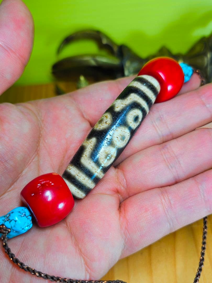 約100年前‼️老天珠 ネックレス 七眼天珠