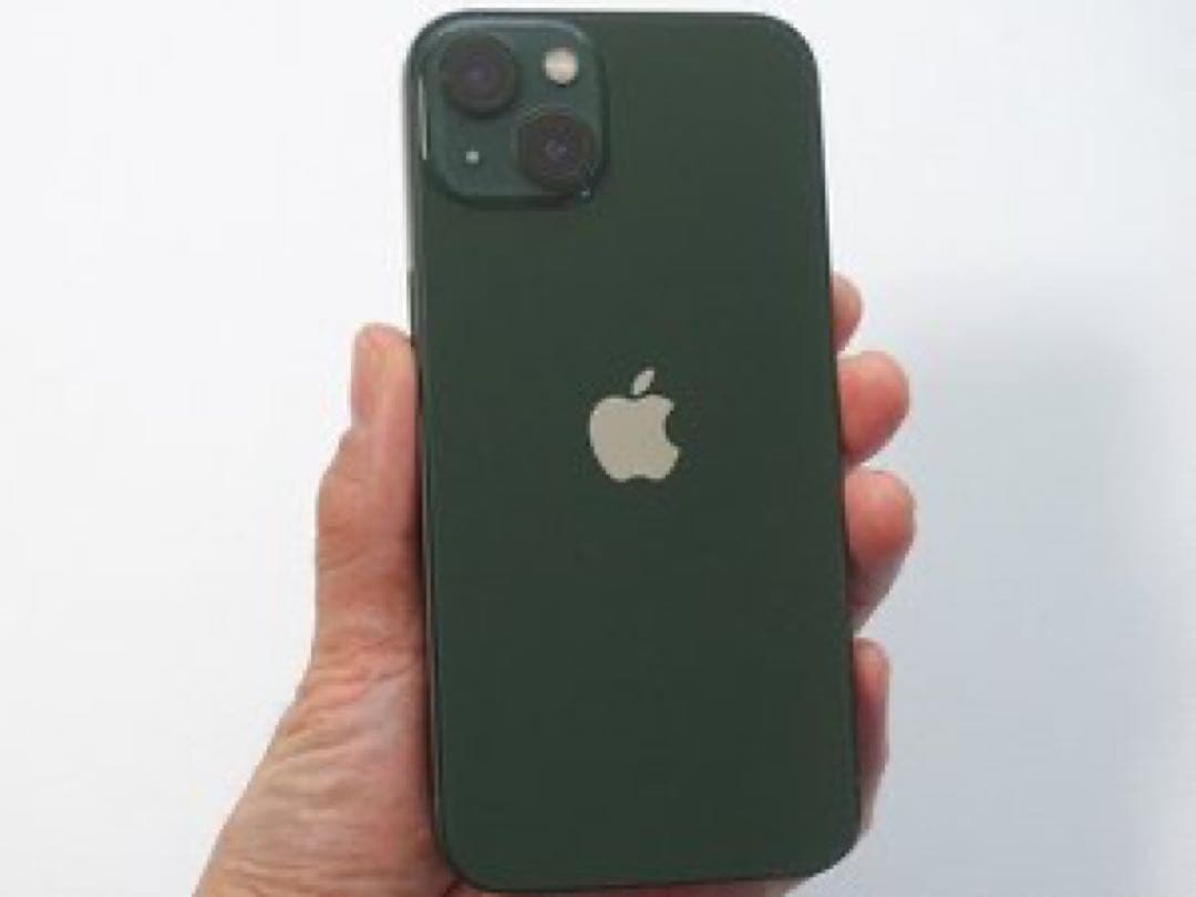 iPhone 13 本体 ダークグリーン　256G 充電コード・iFace付き